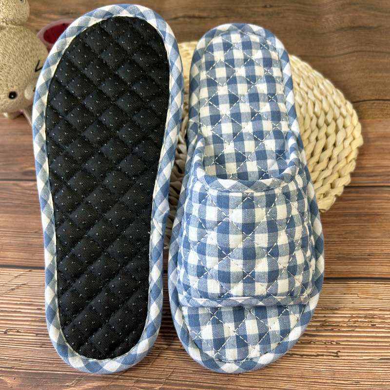 A7 남성 파란색과 흰색 작은 격자(입자 포함)