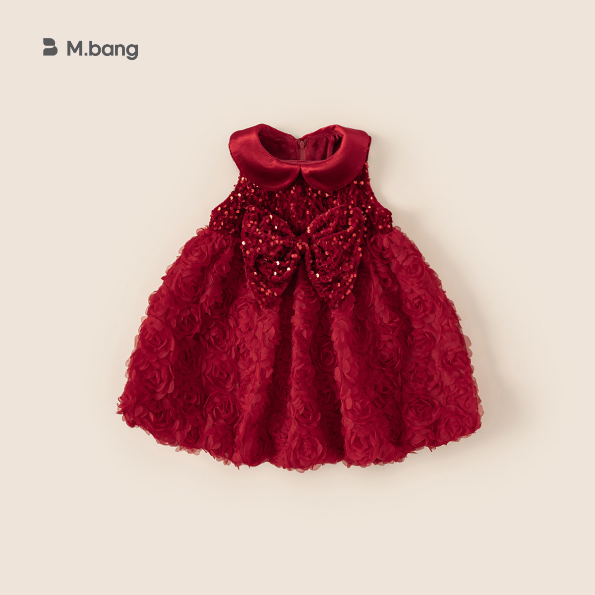 Yoobao ropa infantil de niñas esquinilla arco vestido de princesa vestido vestido de invierno mujer Bao dulce chaleco de malla vestido