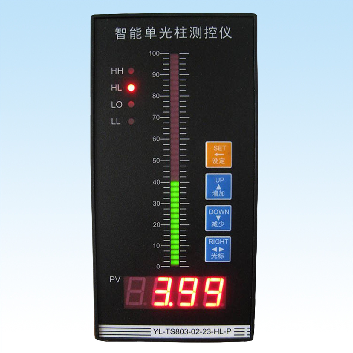 YLTS803烨立工控  单光柱显示控制仪/二次表/智能光柱表/厂家直销