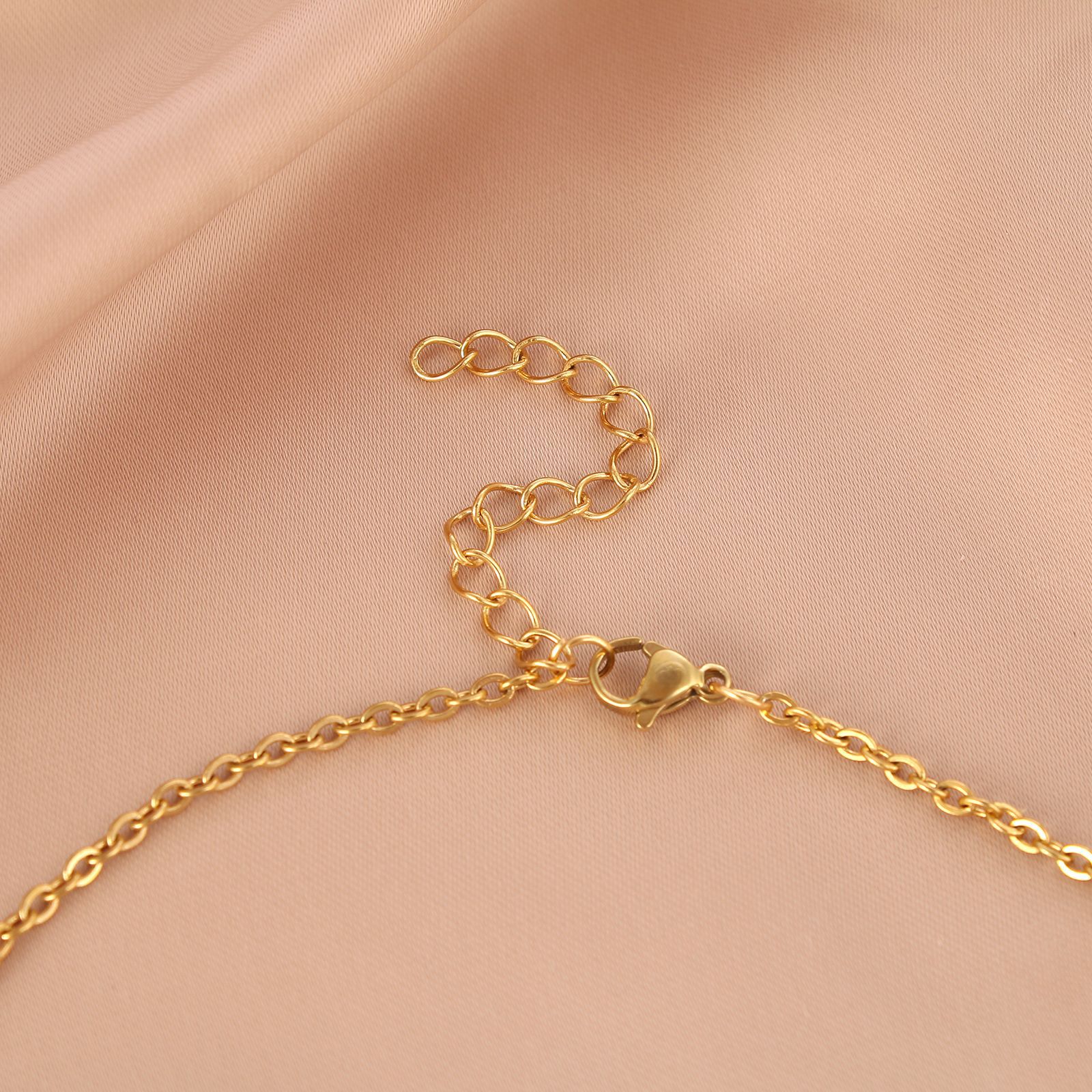 Simple Style Leaf Stainless Steel Titanium Steel Plating Necklace 1 Piece