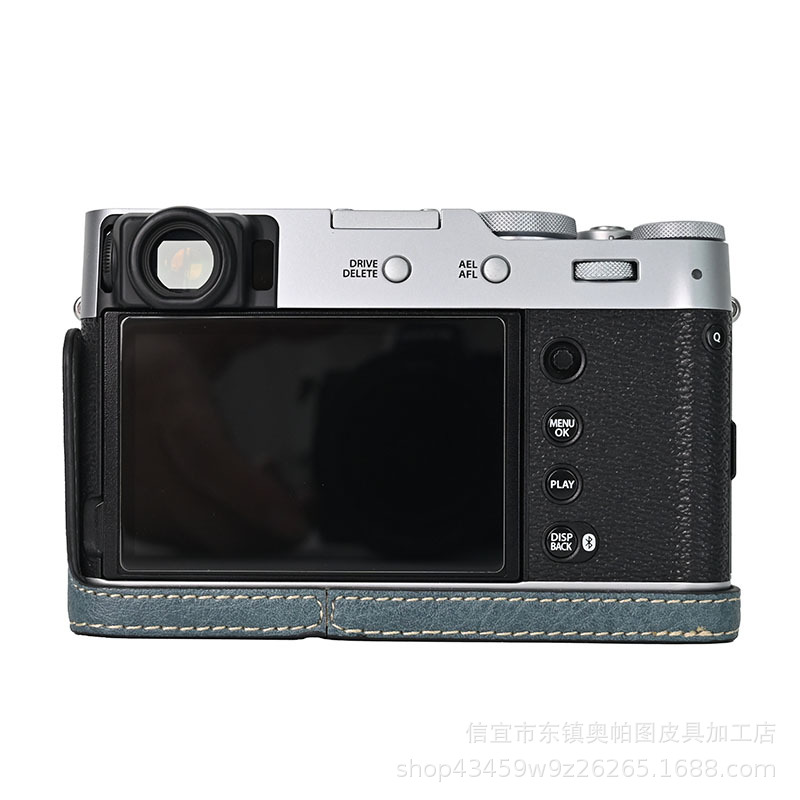 (2개) 후지 X100VI [6 세대] LITCHI 패턴 PU 베이스 V303 어깨 끈