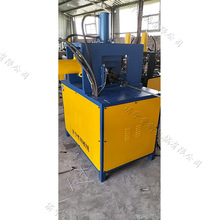 托盘货架管对接冲角机 电动液压方管剪角机 矩形管折弯冲V型角