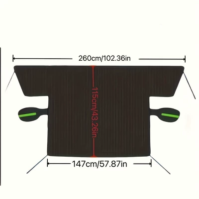 Car snow shield – Thickened Aluminum Film Sunshade, Enlarged