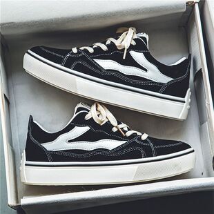 Canvas Shoes Men's 2024 New Summer Men's Shoes Teenager College Style Ins Trendy Shoes Men's Casual Sports Board Shoes