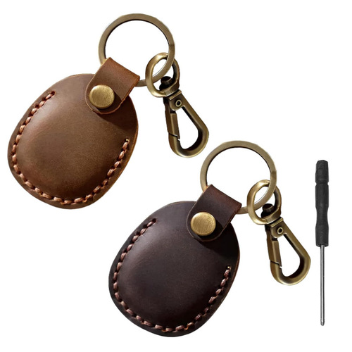 Retro Portable Access Control Card Repeater Keychain Leather Case Portable Community Reader/Writer Universal Protective Case