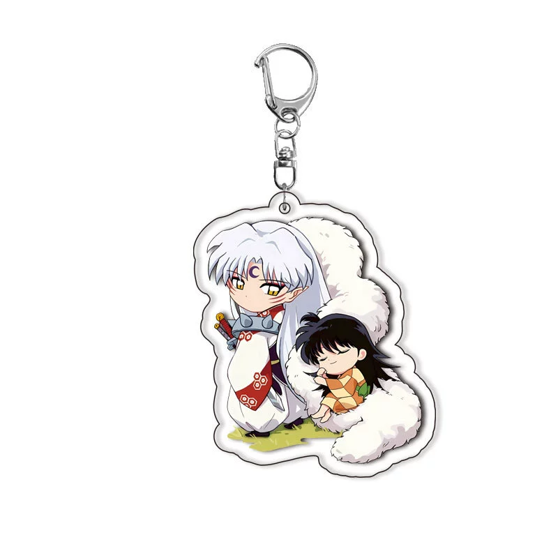 【Меззаниne】Акриловый двухсторонний брелок Inuyasha · Серебристо-волосый полудемон Изящные подвески вокруг аниме