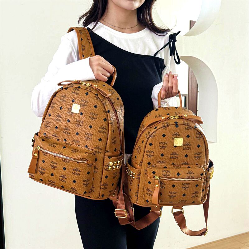 Factory Direct Sales Cross-Border m Brand Women's Backpack with Rivets, Large Capacity, Casual Versatile Soft Leather Commuter Travel Backpack Factory Direct Sales Cross-Border m Brand Women's Backpack with Rivets, Large Capacity, Casual Versatile Soft Leather Commuter Travel Backpack
