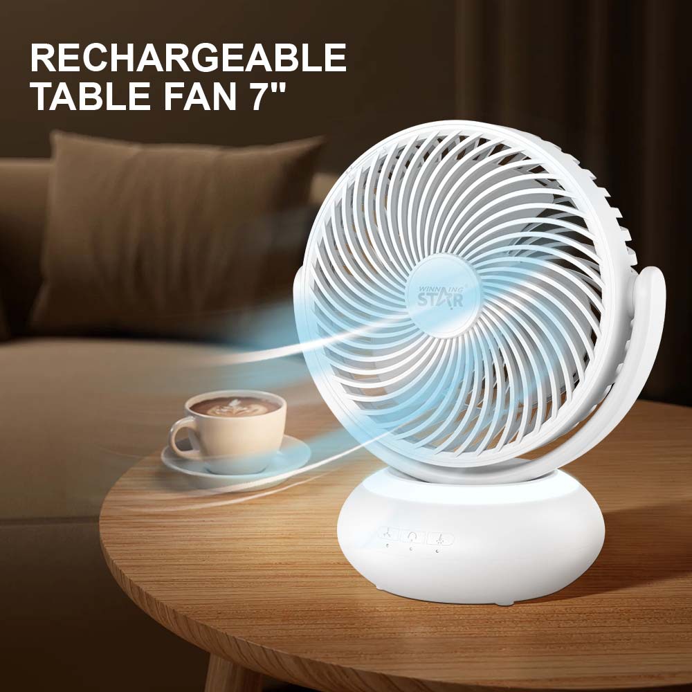 Winning star comercio exterior es exclusivamente para pequeños 7 pulgadas, fácil de transportar, TYPE-C, interfaz USB, ventilador eléctrico que sacude la cabeza