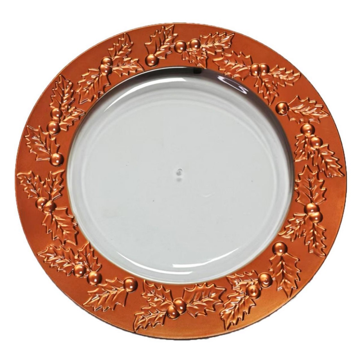 Nórdico de lujo ligero restaurante occidental decoración bandeja transparente de costilla de plato de sopa platos de platos creativos disco