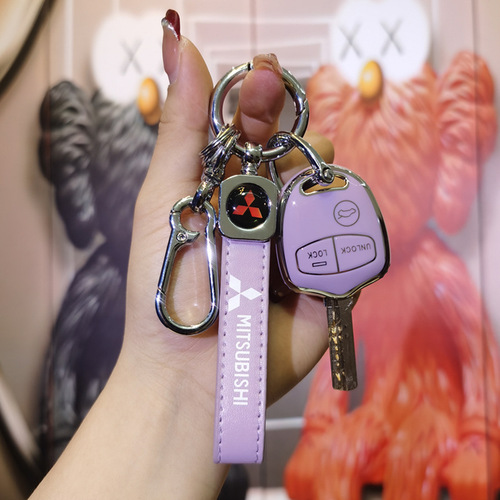 Applies to Mitsubishi Outlander ASX key case for 2020/21/22 models, suitable for European Orion and NISSAN MISTRAL with straight carabiner clip