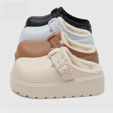 新品叙野女士棉拖鞋EVA秋冬保暖百搭室内可外穿拖鞋软底时尚增高