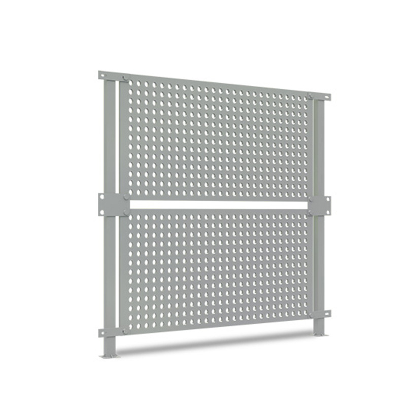 Zhuhai Coastal Windproof Perforated Fence White Guardrail Municipal Temporary Construction Isolation Enclosure Galvanized Sheet Fence