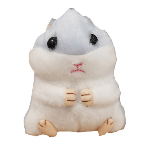 Cute hamster key chain pendant backpack small pendant school bag doll hamster chain female doll plush toy