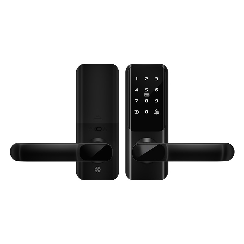 Cerradura inteligente TTLOCK de aleación de aluminio con huella dactilar y WiFi, superventas transfronteriza, para puertas de madera, con diseño antigraffiti, para apartamentos, del fabricante.