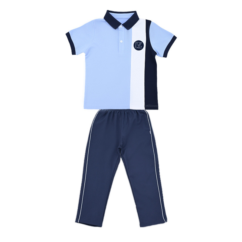 瀾洋貝服飾小学生半袖クラス服夏高校学生制服夏服セット先生綿bt61|undefined