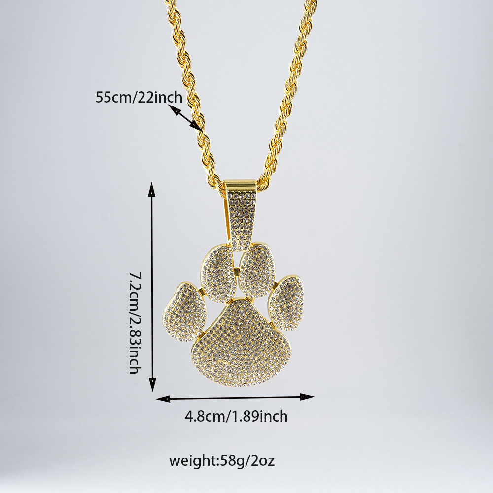 Europa y los Estados Unidos nicho nuevo colgante bolso calles hip hop lleno de diamantes símbolos de personalidad bolso collar cubano fábrica personalizada