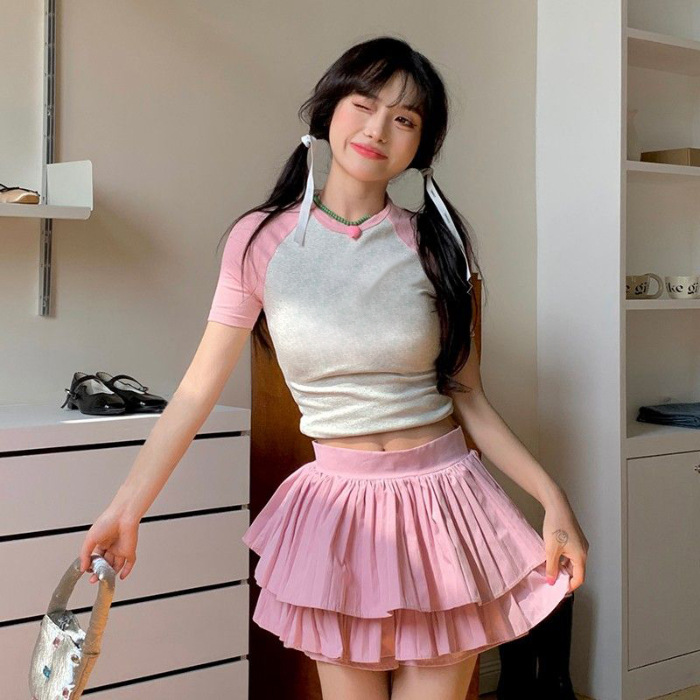 흰색과 핑크