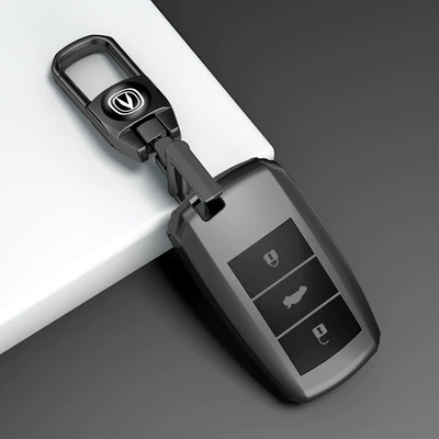 Car key bag: Car Univ/T Ruicheng Yida Buckle - type-b-key-cover-metal-buckle-titanium-gray