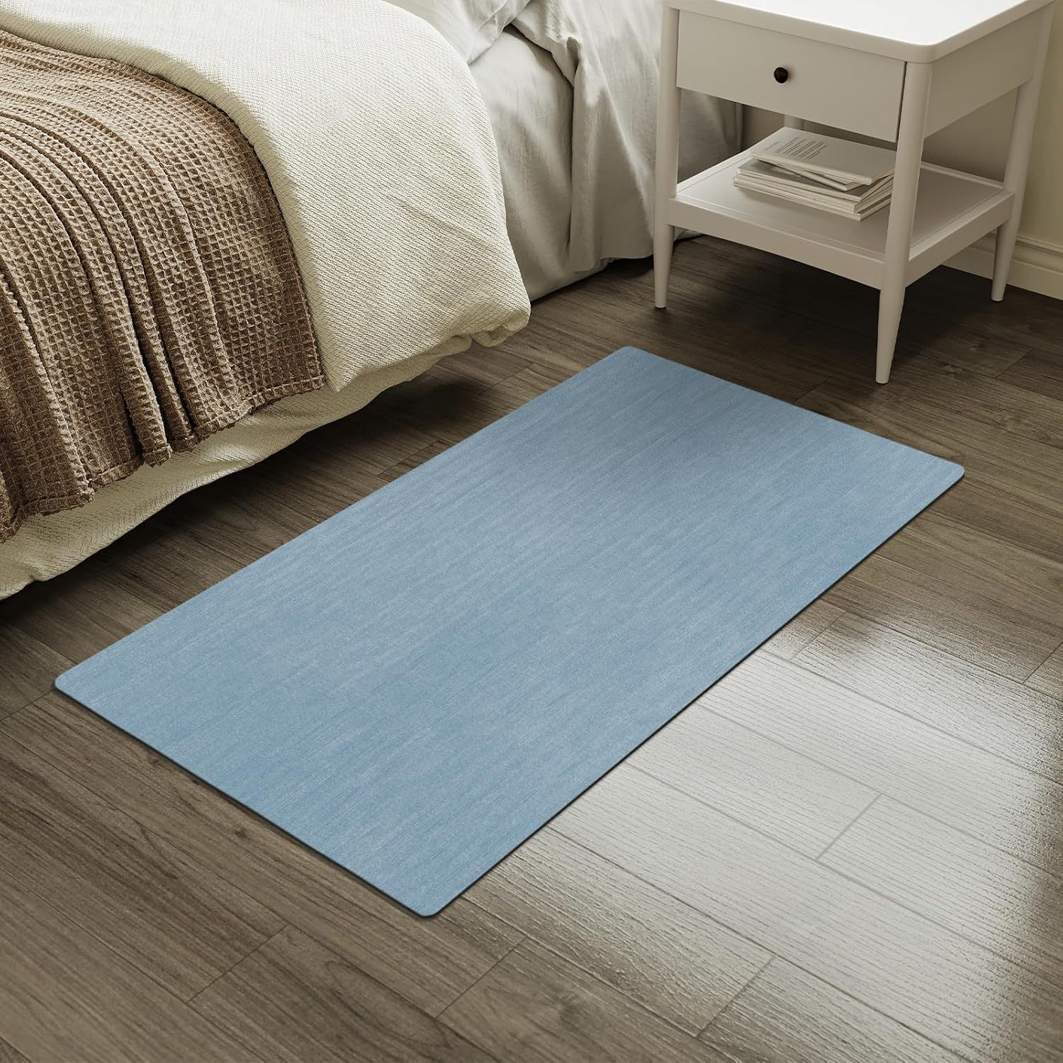 Patrón de tela de color liso-azul claro