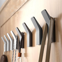 免打孔掛鈎強力粘膠太空鋁廚房浴室承重壁掛牆壁門後金屬衣架粘鈎