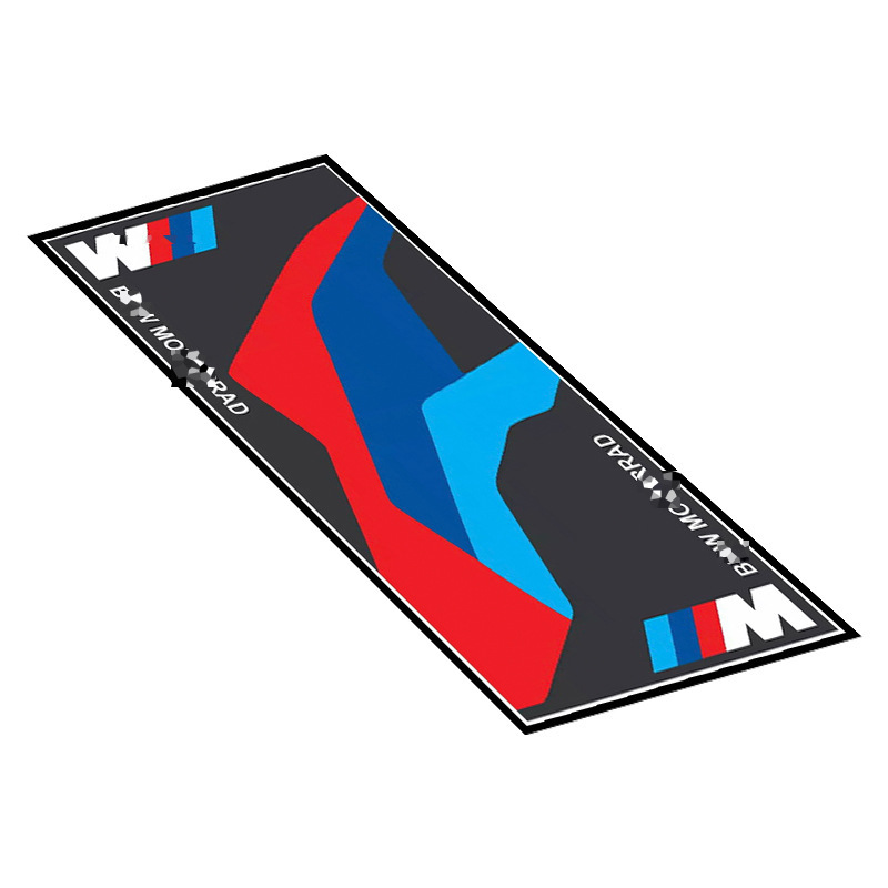 Alfombra para motocicleta, tapete de exhibición para sala de exposición de equipos de motociclismo, tapete especial para el suelo, alfombra para dormitorio, imprescindible para los entusiastas de las motocicletas, forma cuadrada.