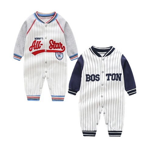 Cross-border  baby autumn clothes pajamas baby onesie crawling suit home wear non-footing sports series 
