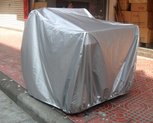 190t Polyester Taffeta Beach Vehicle Cover, All-Terrain Atv Cover, Sun Protection and Rain Protection, Black/Camouflage/Silver
