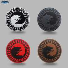 viking wolf pvc patch维京狼滴胶臂章PVC免洗 包贴章补丁