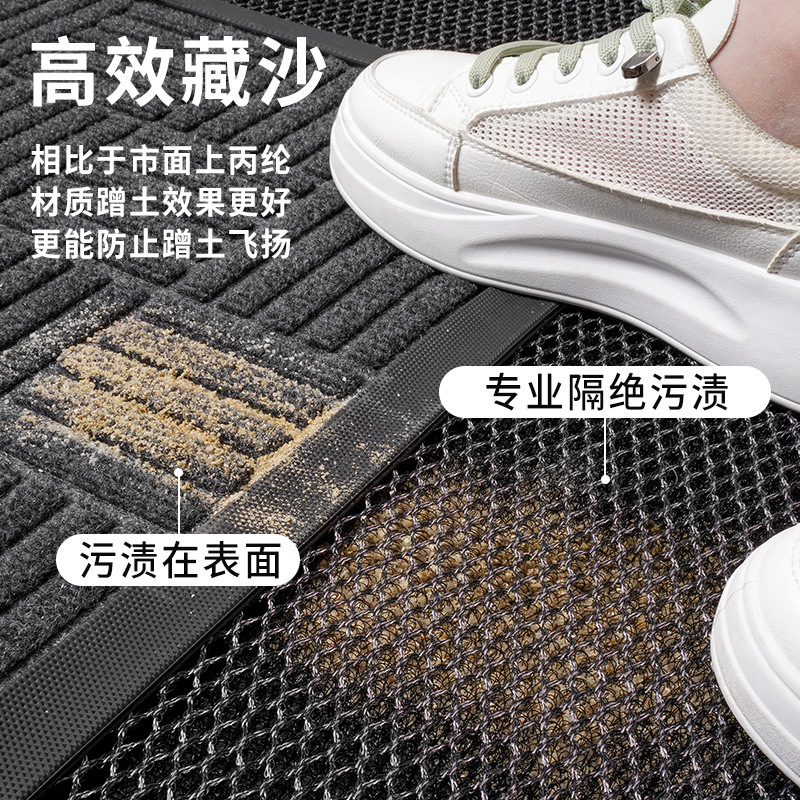 2025 新しい玄関フロアマット家庭用汚れ防止無洗浄 PVC 玄関ドアマットハイエンド玄関ノンスリップフットマット|undefined