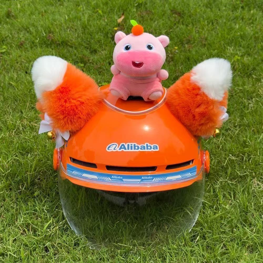 Motorcycle helmet decorative toy cute cartoon animal ear accessory children's riding decoration