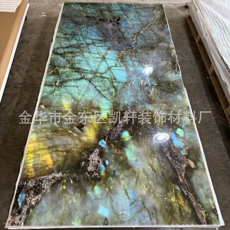 Uv壁板プリント画金板木の装飾面の炭素結晶板倉庫里南の箔押し透明板の波板の背景壁|undefined