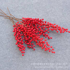仿真花过年花材插花年宵花冬青果新年插花福桶材料发财果红果