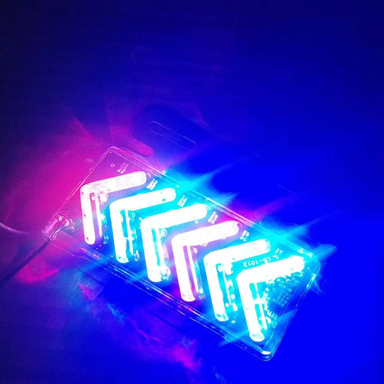 LED truck side light arrow side light turn signal sequential flashing anti-tail collision light for cars and motorcycles 12v24v multicolor