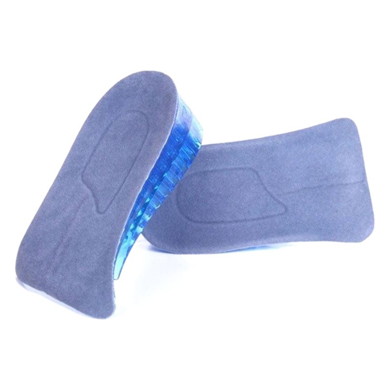 Precio de fábrica de silicona pegajosa plantilla invisible para hombres y mujeres espalda media almohadilla engrosada media almohadilla de talón de tamaño medio resistente al desgaste