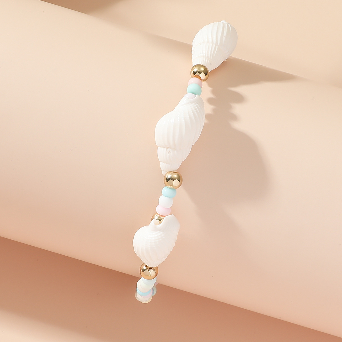 6g Weight Bracelets Classification Beach Occasion Beaded, Plastic Material Conch Pattern Women'S Gender Beach Style Beach Conch Beaded Plastic Women's Bracelets 5
