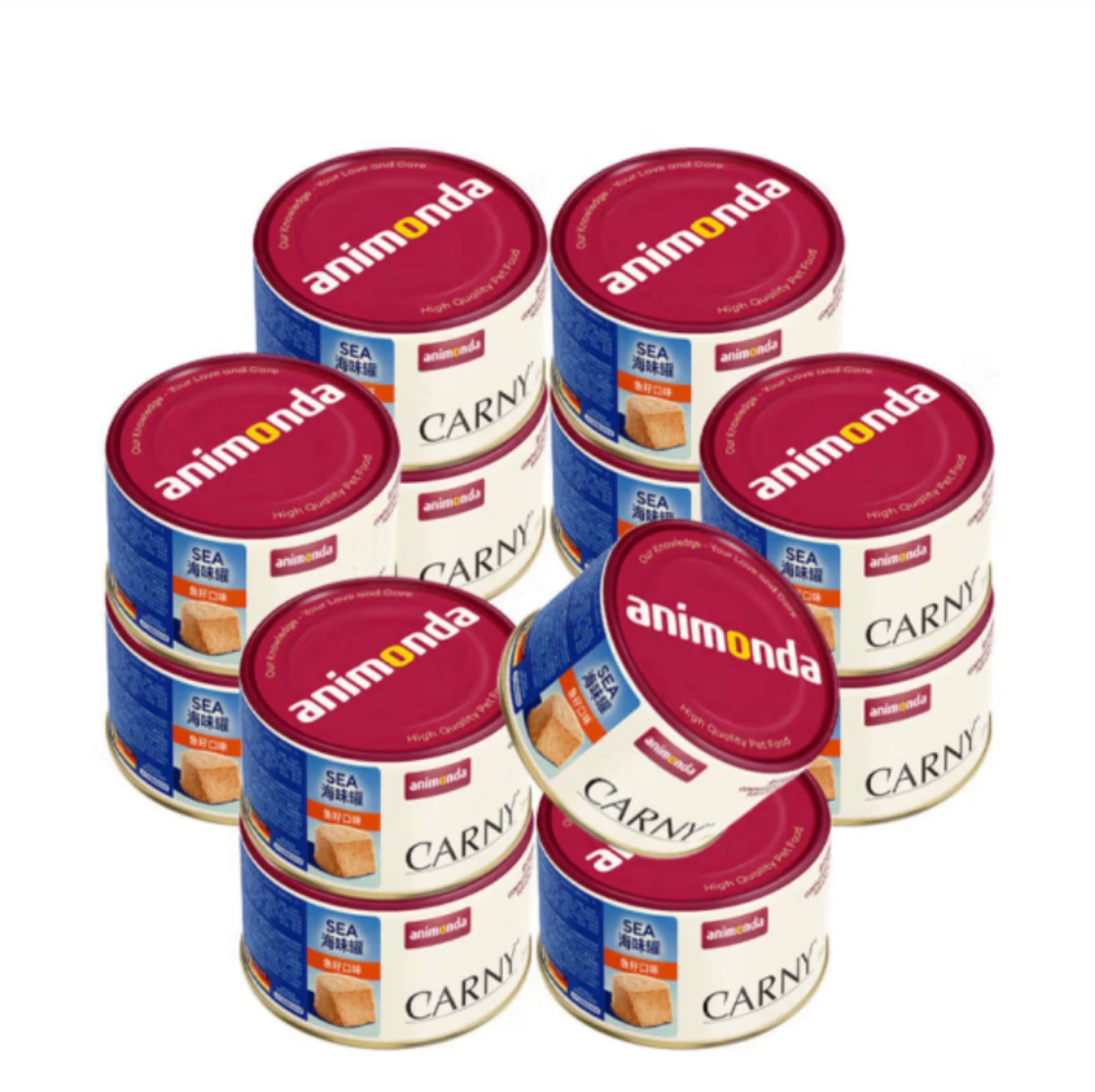 Немецкая консервированная основная еда для кошек Animonda, банка влажного корма, банка морских морепродуктов, 175 г