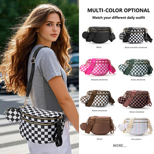 New Waterproof Shoulder Bag Fashionable All-match Shell Bag Outdoor Headphone Bag Sports Bag Shoulder Crossbody Bag for Women