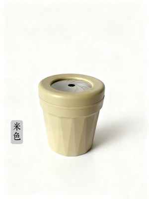 Can, Ash Box, Multifunctional – Car ashtray - beige