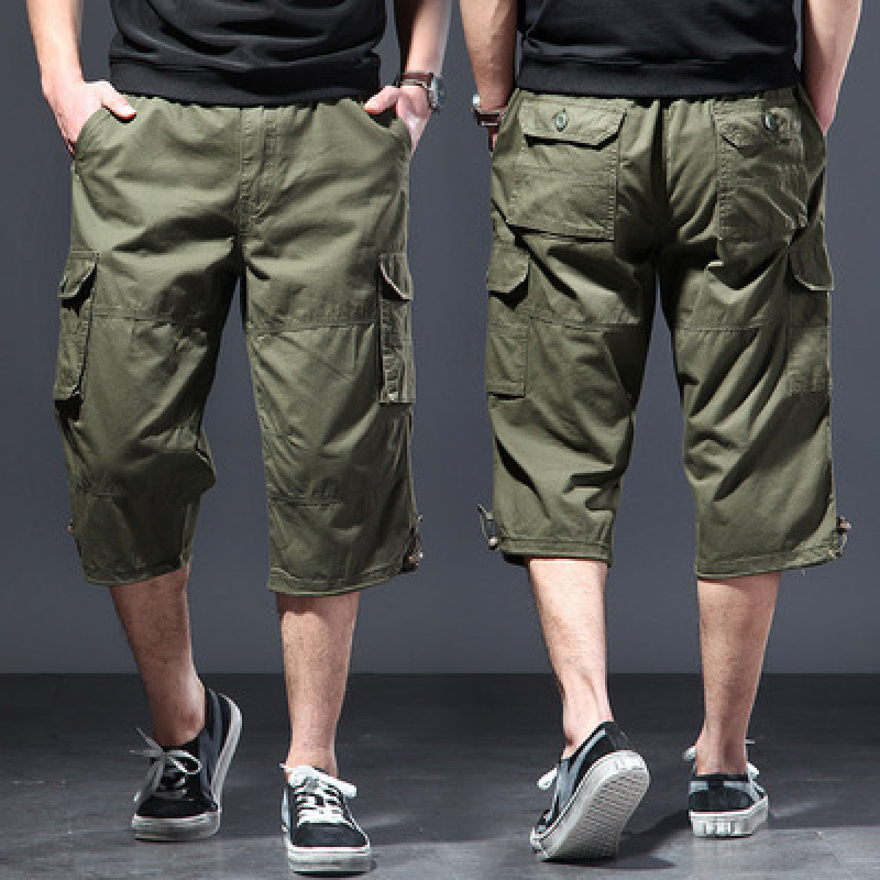 A generation of cross-border wholesale thin work casual shorts men's summer new loose tide brand sports leisure seven