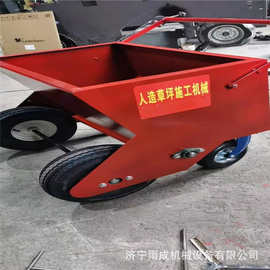 手推式冲沙机 运动场草坪冲砂机 校园足球场填砂梳草机 图片