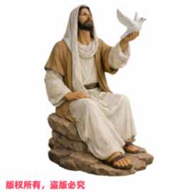 跨境创意树脂人物摆件桌面摆件礼物用品创意工艺品家居装饰品