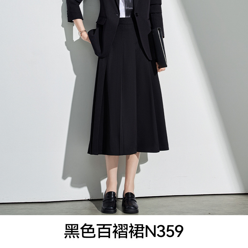 灰色西装套装裙子女高级感小个子春秋新款大学生面试职业正装西服|undefined