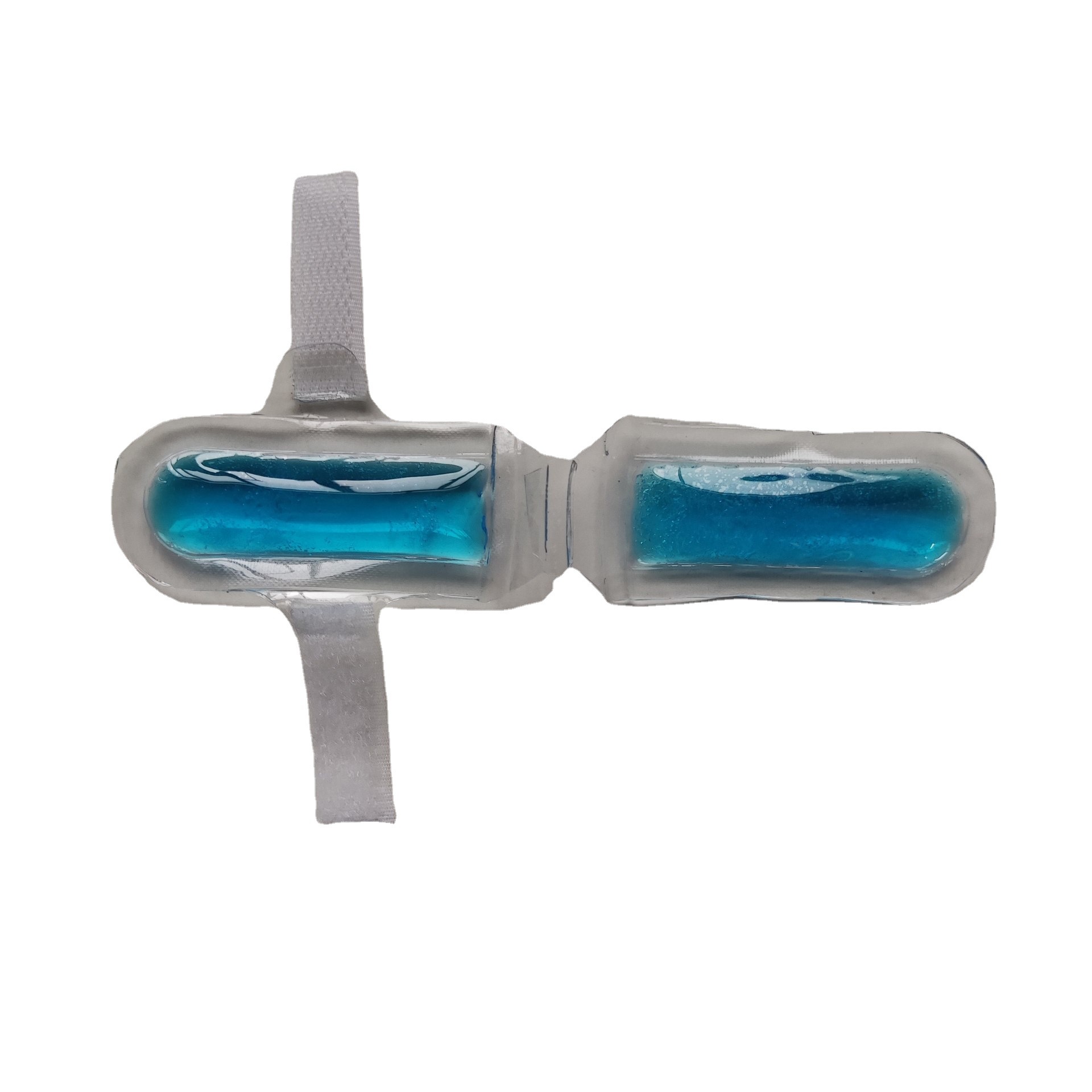 8cm de largo gel de PVC terapia de Salud Médica gel bolsa de hielo compresa fría y caliente en forma de palillos clip de la manga del dedo