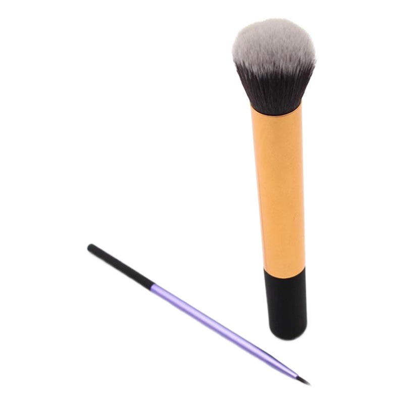 Nuevo juego de brochas de maquillaje, juego completo de brochas para polvos, brochas para sombra de ojos, brochas para cejas, brochas para labios, juego de herramientas de maquillaje portátiles de 6 piezas
