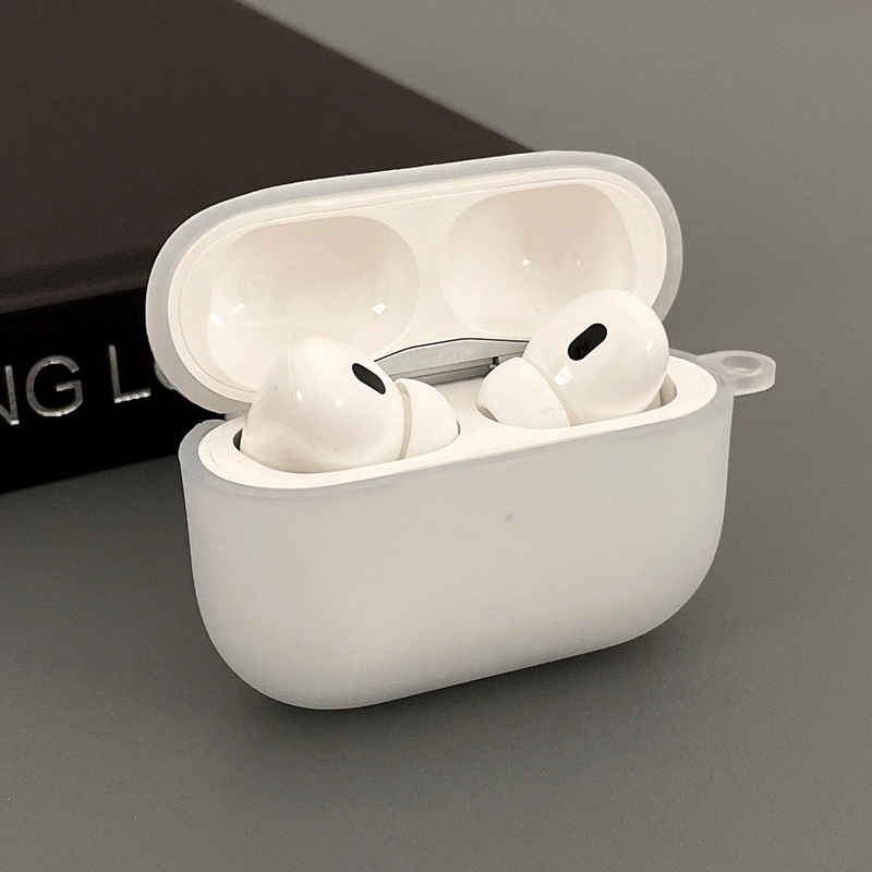 Чехол для наушников Apple совместимый, матовый белый защитный корпус для AirPods 1/2/3/4/Pro/Pro2