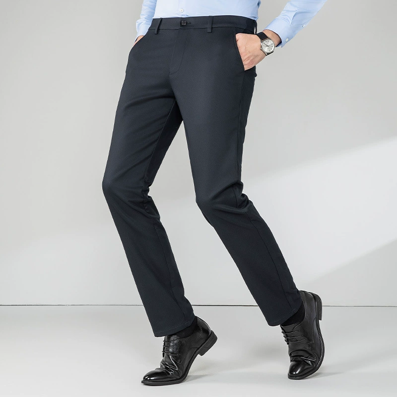 Осенние и зимние толстые мужские повседневные брюки из шелковицы высококлассные брюки