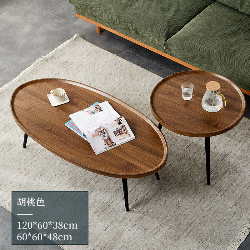 源工場現代北欧簡易家庭用リビングルームの小さいタイプのソファーのそばの小さいテーブルの木の足の丸いお茶のテーブル|undefined