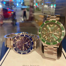 抖音大表盘飞行员手表男表三眼六针多功能计时日历运动男AR11360