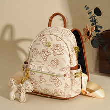 高级感双肩包女2024新款小众网红女士书包大学生通勤旅行背包