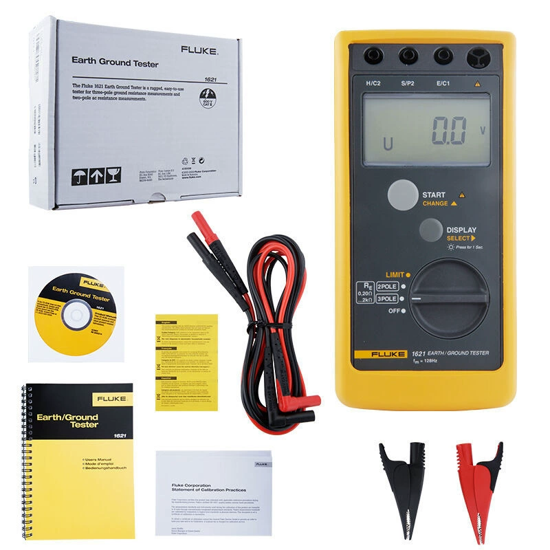 FLUKE Fluke F1621 портативный трехполюсный измеритель сопротивления заземления F1623-2